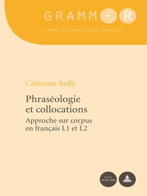 cover image of Phraséologie et collocations